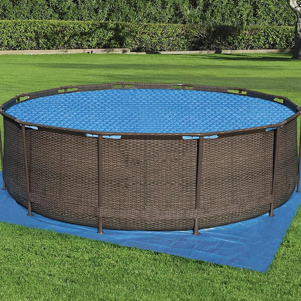 Swimming Pool Cover Round Water Evaporation Dustproof Outdoor Tub