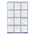 2026 Laminated Erasable Wall Calendar | Double-Sided Foldable