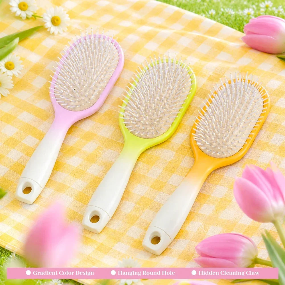 Gradient Air Cushion Hair Brush – Anti-Static Scalp Massage Comb