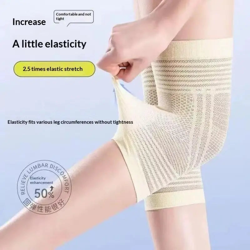 Thin Breathable Compression Knee Sleeves – Anti-Slip 1 Pair
