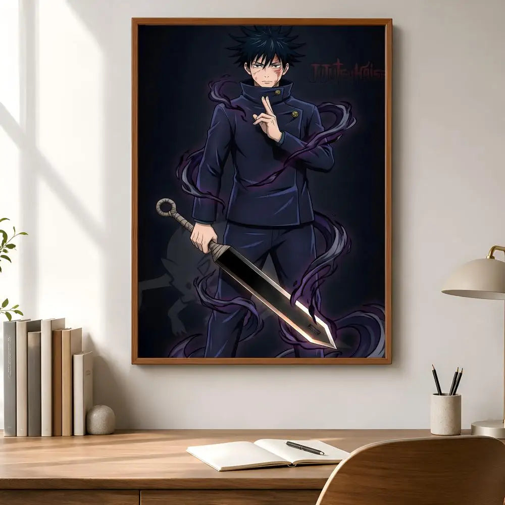 Megumi Fushiguro Waterproof Self-Adhesive Wall Poster | HD Art