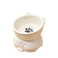 Ceramic Slanted Pet Bowl | Non-Slip Cat & Dog Feeder