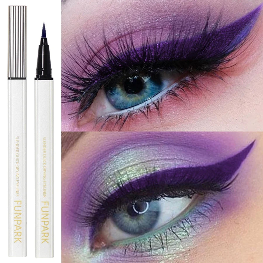 FUNPARK Purple Liquid Eyeliner Pen – Waterproof & Long-Lasting