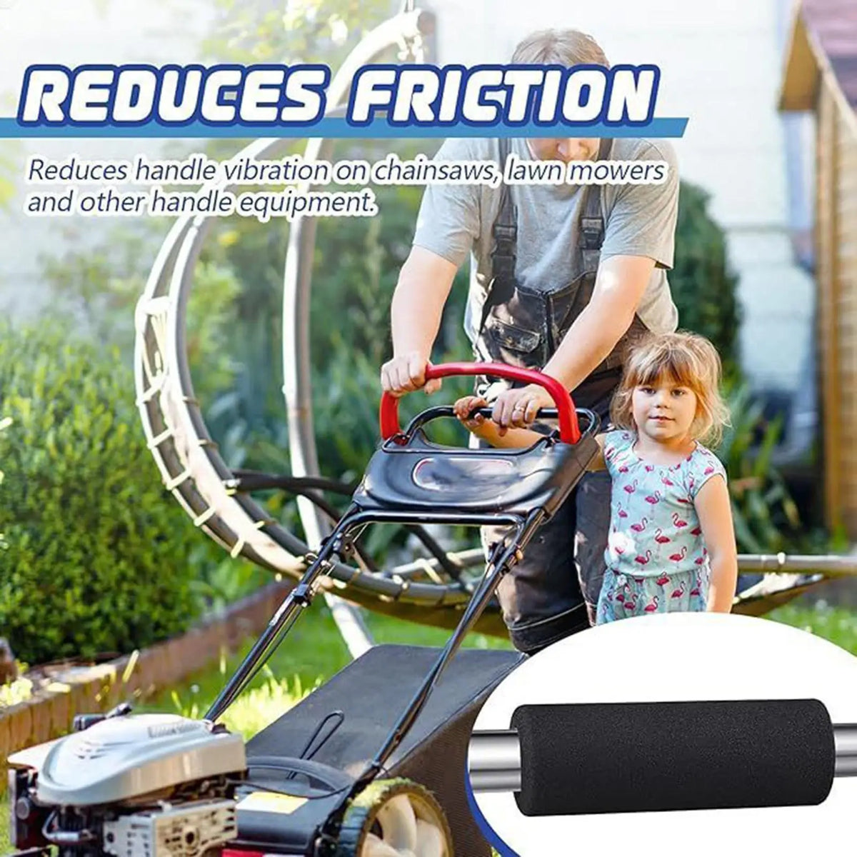 Foam Handle Grip Tube Covers – 2pc Ergonomic Handlebar Wrap