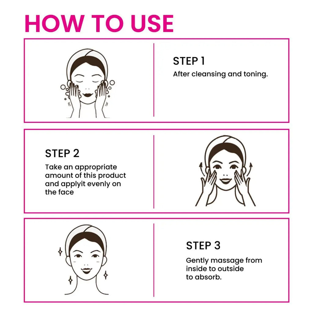 Vitamin C E&hyaluronic Acid Professional Facial Essence Shrinks Pores