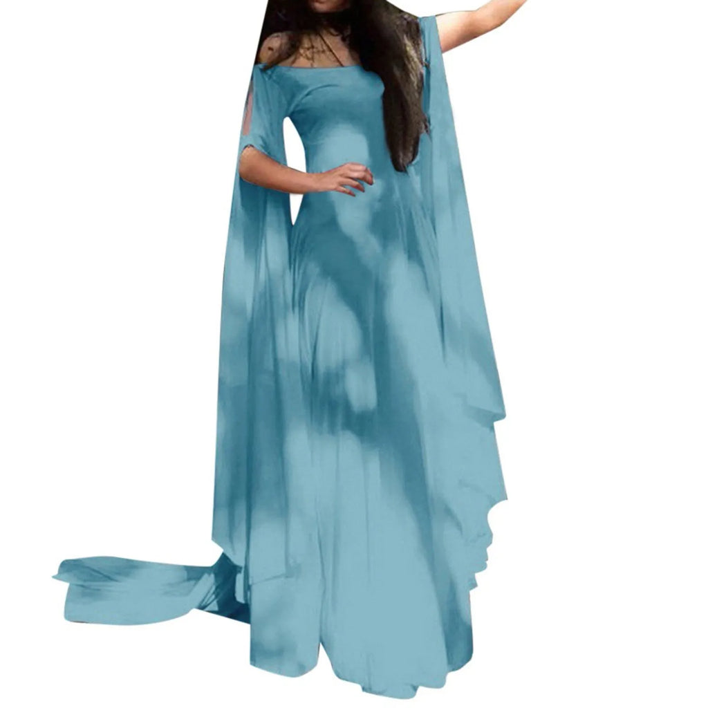 Women's Vintage Halloween Cosplay Maxi Dress | Off Shoulder