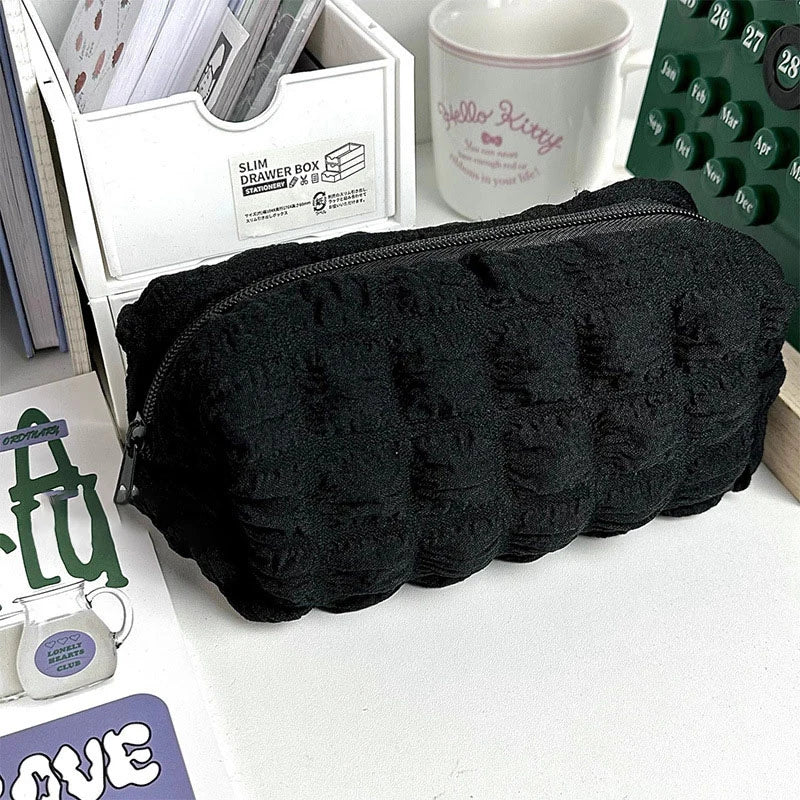 Pillow Pencil Case – Large Capacity Polyester Cosmetic Bag