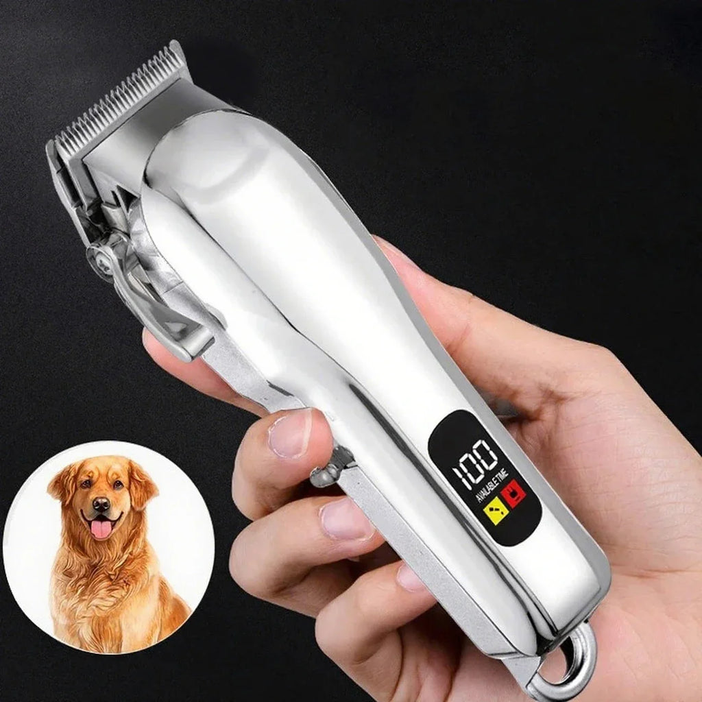 Cordless Electric Pet Clipper – Low Noise Dog & Cat Trimmer