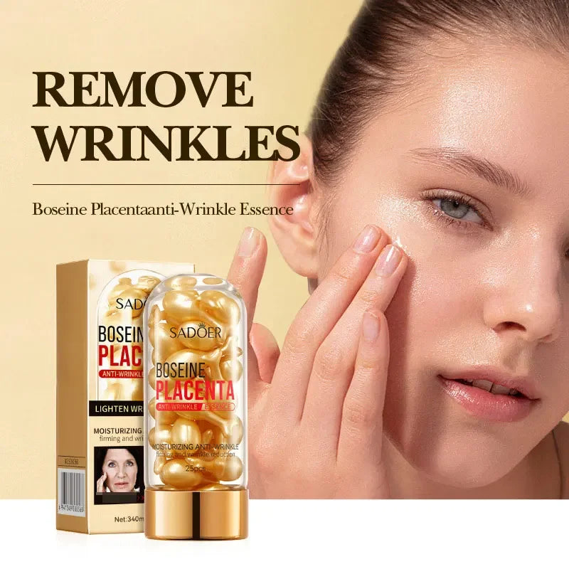 Placenta Capsules Serum Spot Acne Remover Whitening Face Anti-wrinkle