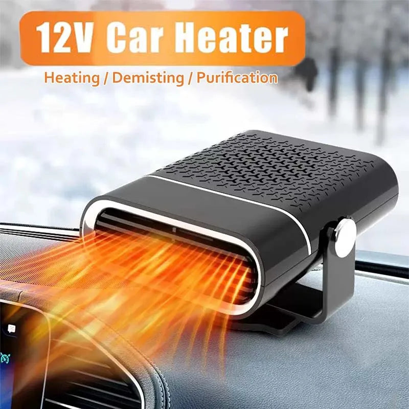 Portable 12V/24V Car Heater Fan – Windshield Defroster Demister