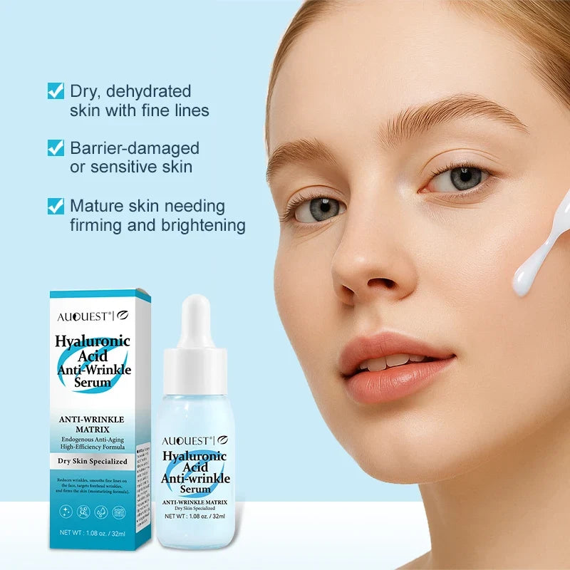 AUQUEST Hyaluronic Acid Anti-Aging Face Serum | Firm & Glow