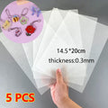 5-Pack Shrink Plastic Sheets | Translucent DIY Heat Shrink Film