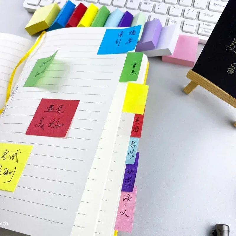 11-Pack Fluorescent Sticky Note Memo Pads – School & Office