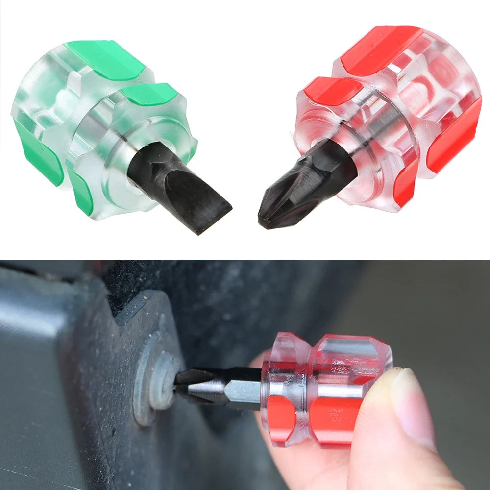 Mini Short Screwdriver Set – Phillips & Slotted | Car Fender Tool