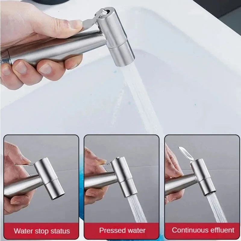 Handheld Bidet Sprayer | 304 Stainless Steel Dual Control Valve