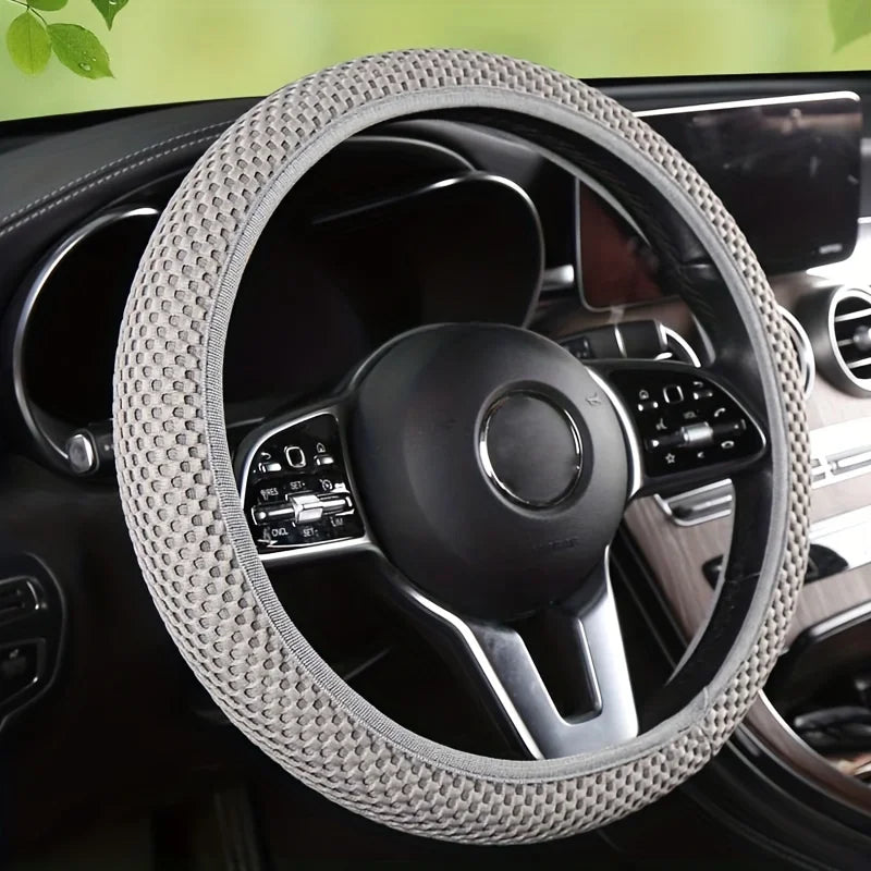 Universal Car Steering Wheel Cover Summer Ice Silk Breathable