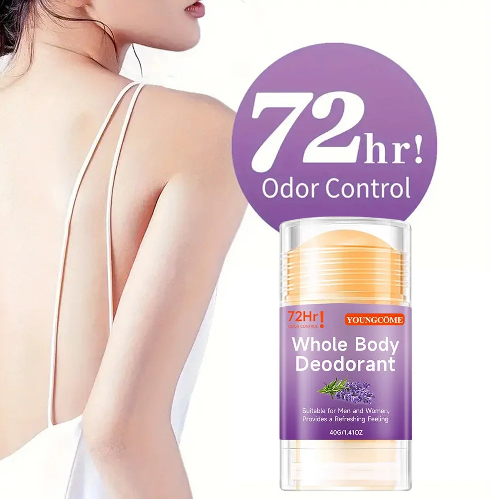 YOUNGCOME Honey Peach Whole Body Deodorant Stick | 72H Unisex