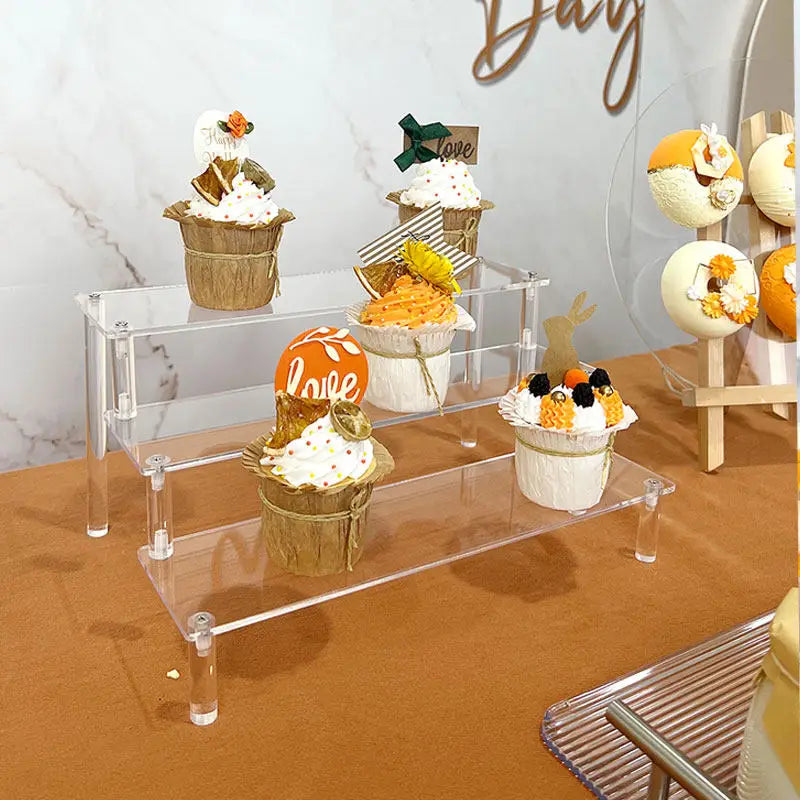 Acrylic Multi-Layer Ladder Display Stand | Dessert & Dolls