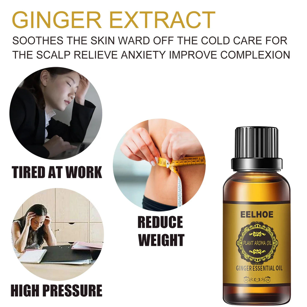 Eelhoe Ginger Body Massage Oil – Firming & Toning 30ml