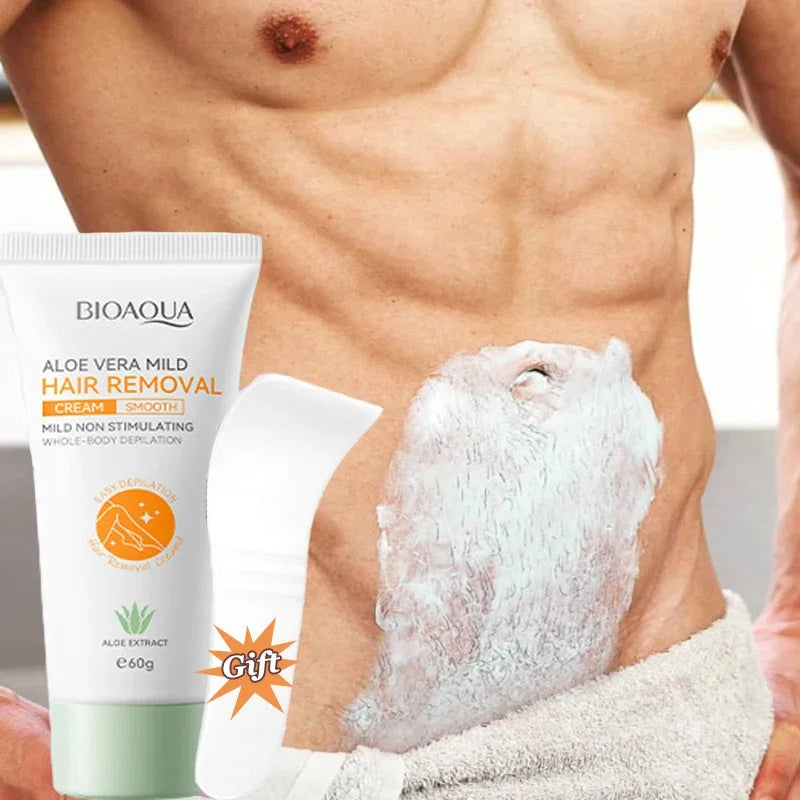 Aloe Vera Hair Removal Cream 60g – Fast, Gentle & Skin-Safe