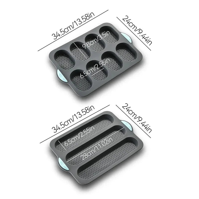 Silicone Baguette Baking Mold – Non-Stick French Bread Tray