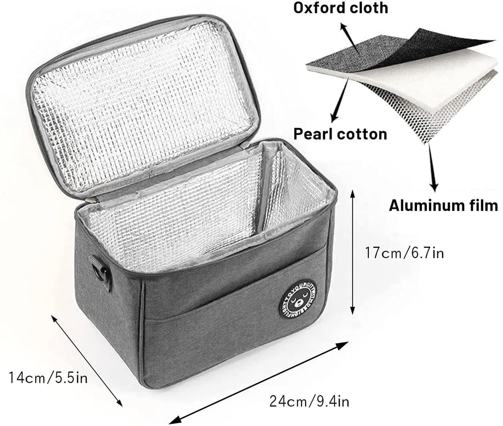 Insulated Lunch Bag | Waterproof Thermal Picnic Cooler Tote