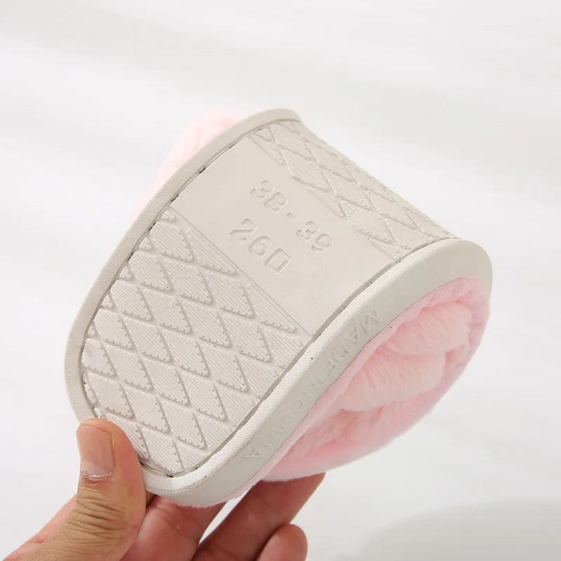 Women's Winter Cotton Slippers – Cozy Butterfly Knot Indoor
