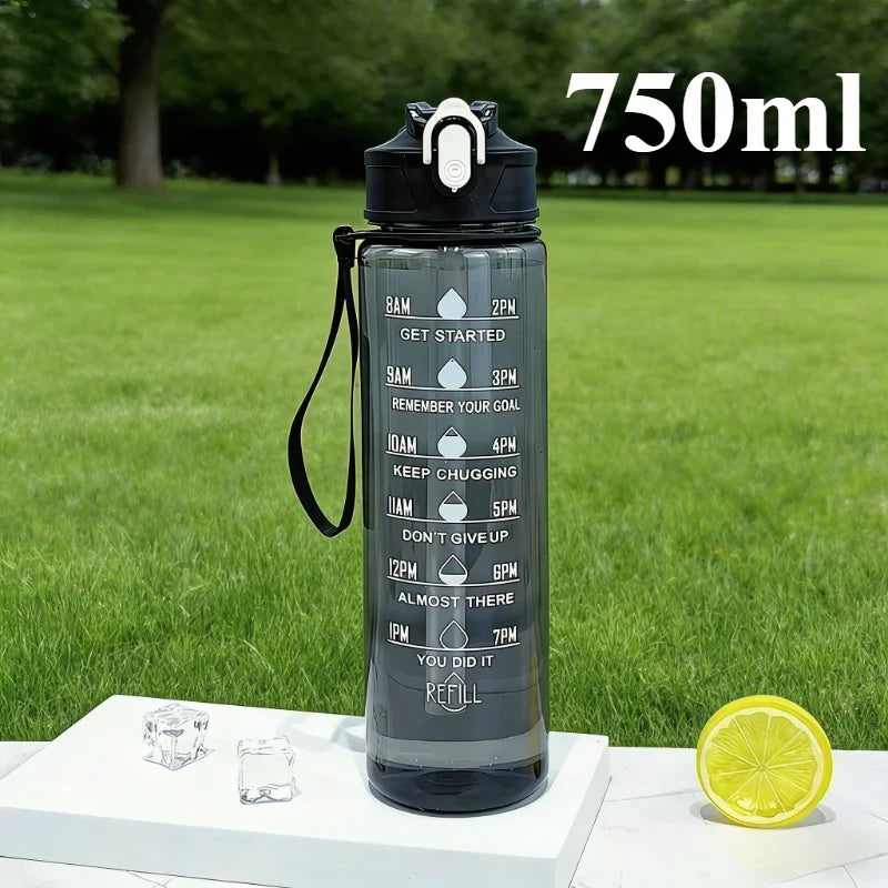 Large Capacity Sports Water Bottle Leak Proof Colorful Plastic Cup