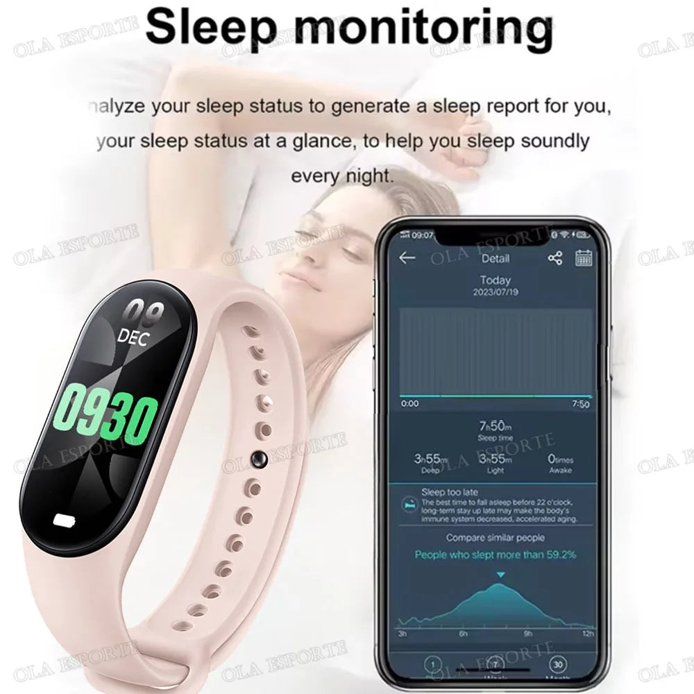 10-Pack Smart Fitness Band | Heart Rate, Sleep & GPS Tracker