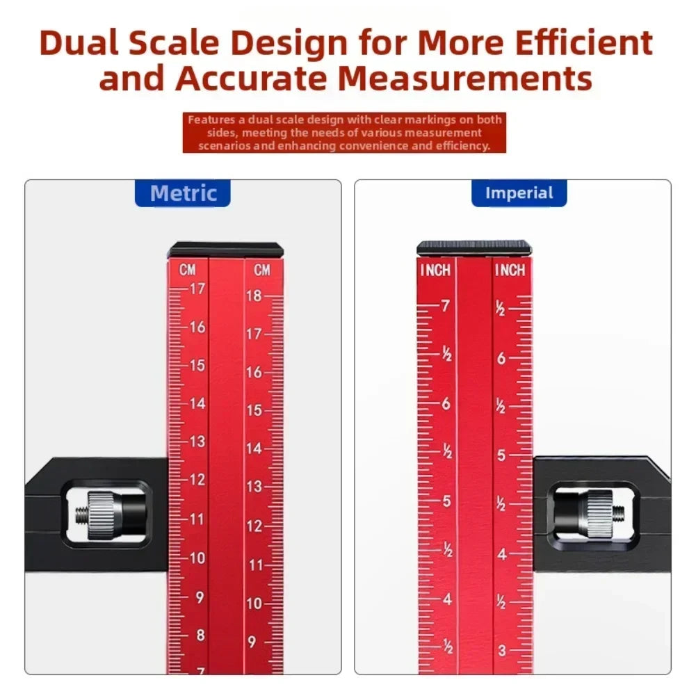 Woodworking Height Gauge – Metric & Imperial Marking Ruler