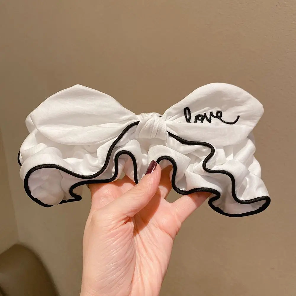 Korean Bow Fabric Headband – Wide Cloth Hair Band for Women