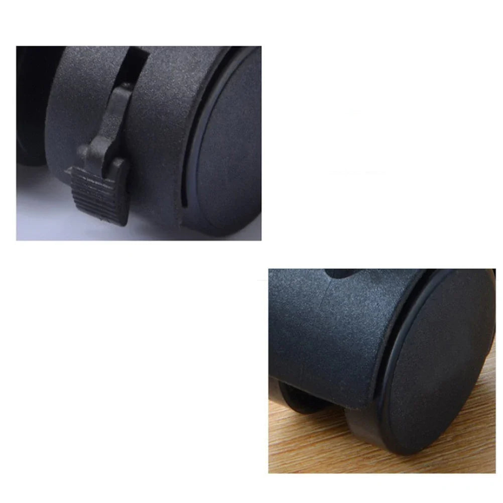 Swivel Caster Wheels Black Furniture Casters Office Chair Wheel 360