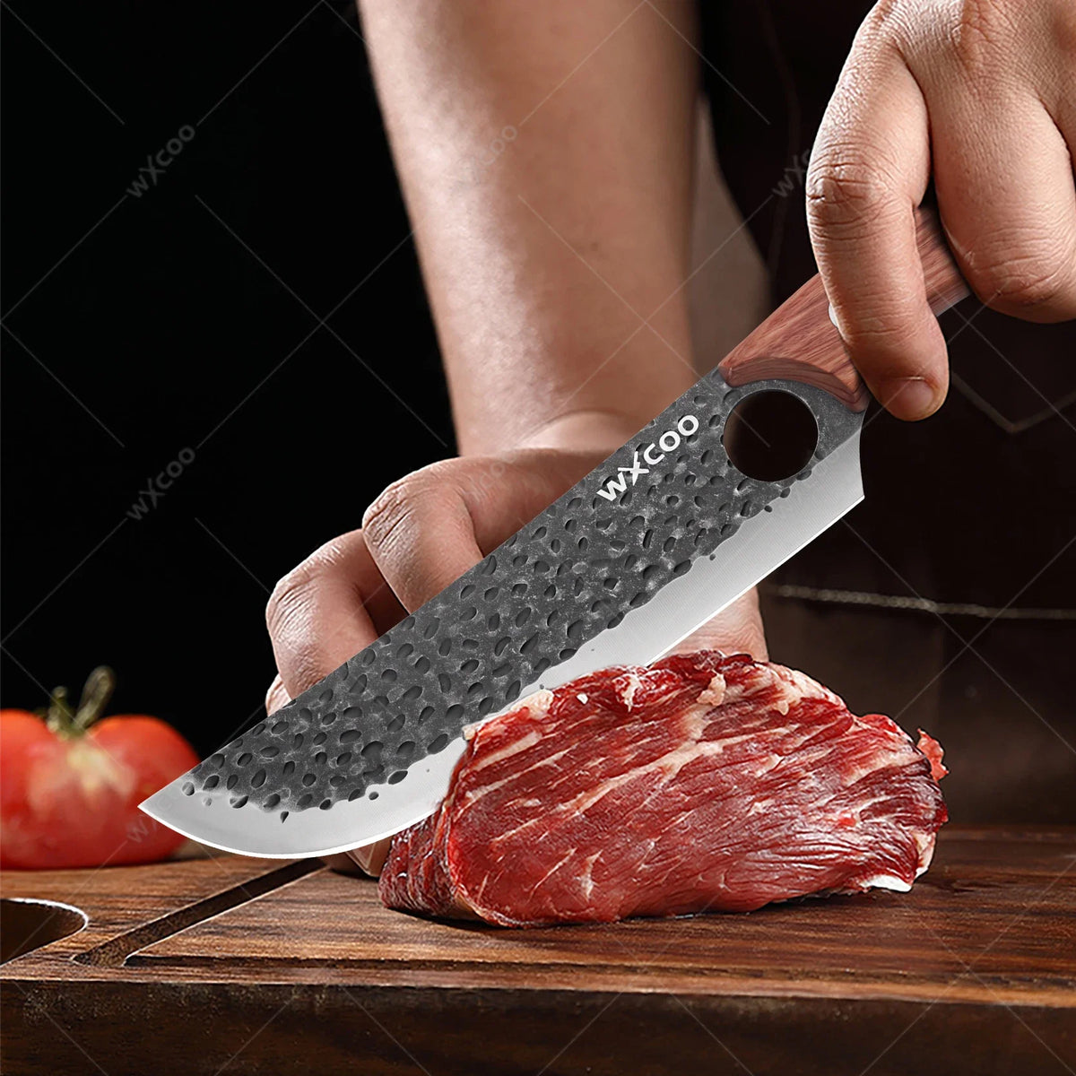 WXCOO Japanese Chef Knife – Forged Stainless Steel Santoku Set