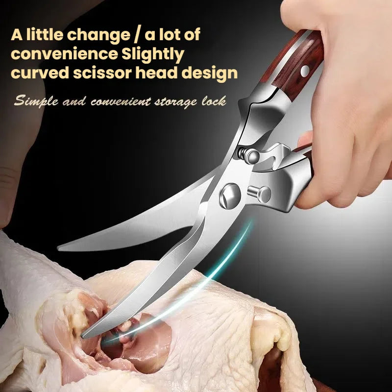Heavy-Duty Stainless Steel Kitchen Poultry Shears & Scissors