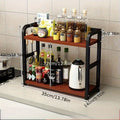 2-Tier Rustproof Metal Kitchen Shelf Space Saving Countertop