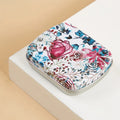 Mini Tin Box Metal Hinged Empty Tins Lid Portable Rectangular Small