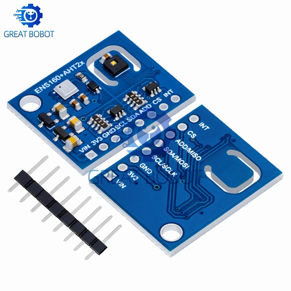 ENS160 AHT21 CO2 TVOC Air Quality Temp Humidity Sensor Arduino