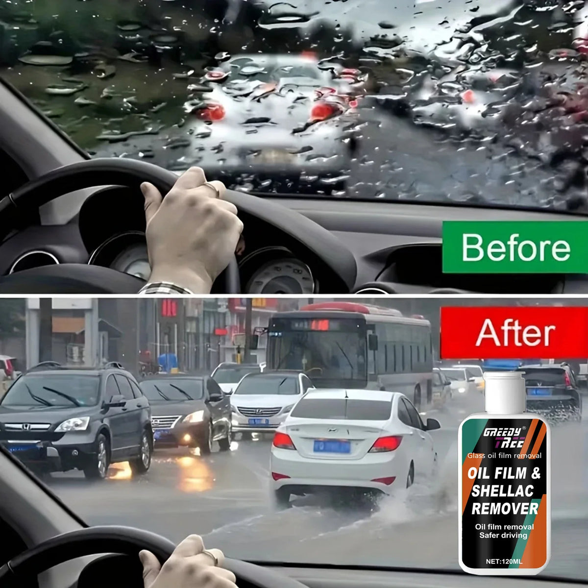 Car Glass Oil Film Remover Paste – Windshield Restorer 120ml