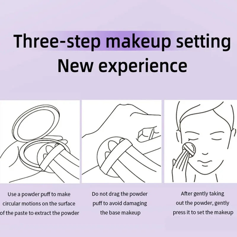 Waterproof Violet Cream Powder Natural Stick Facial Long Term Oil