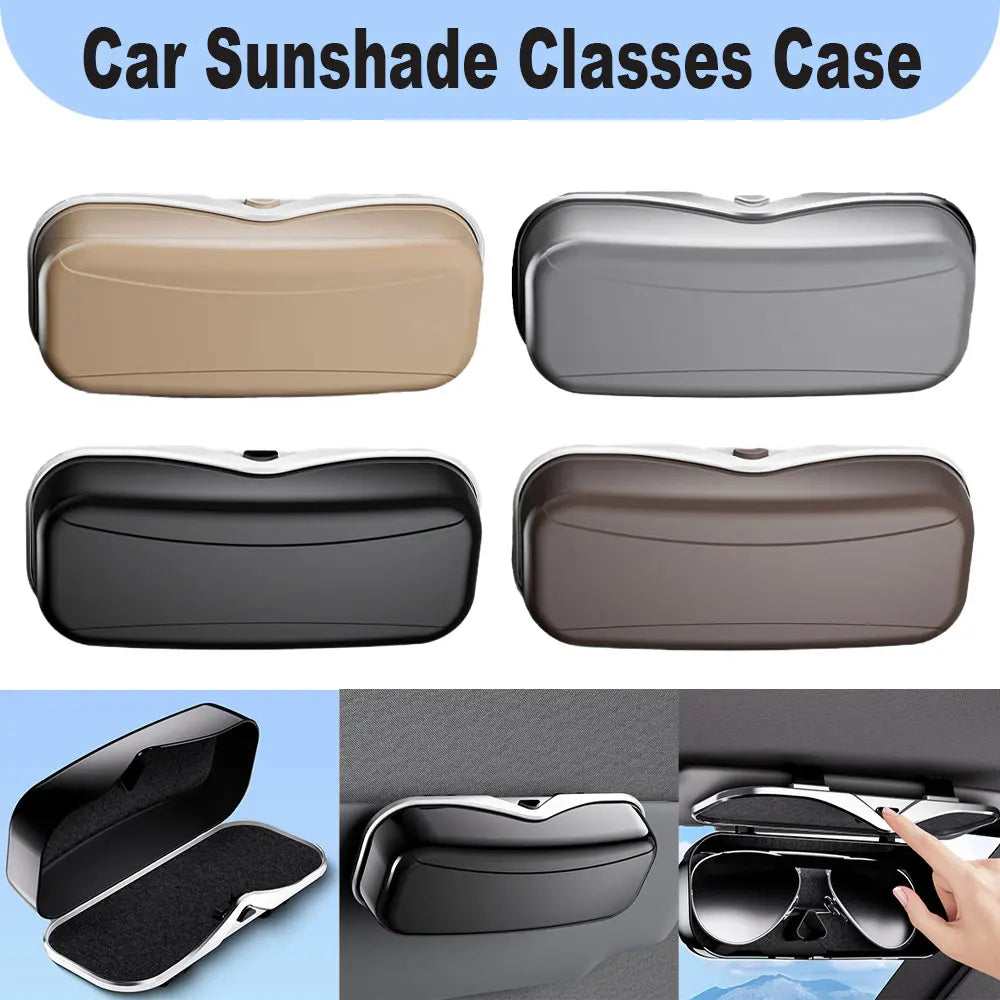 Car Sun Visor Glasses Case | Sunglasses Holder for Any Car