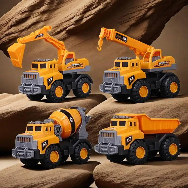 Concrete Mixer Truck Toy – Kids Construction Vehicle