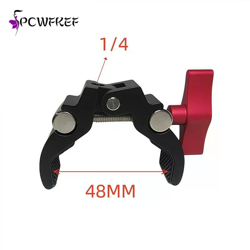 Camera Super Clamp & Double Ball Head Magic Arm Mount Kit