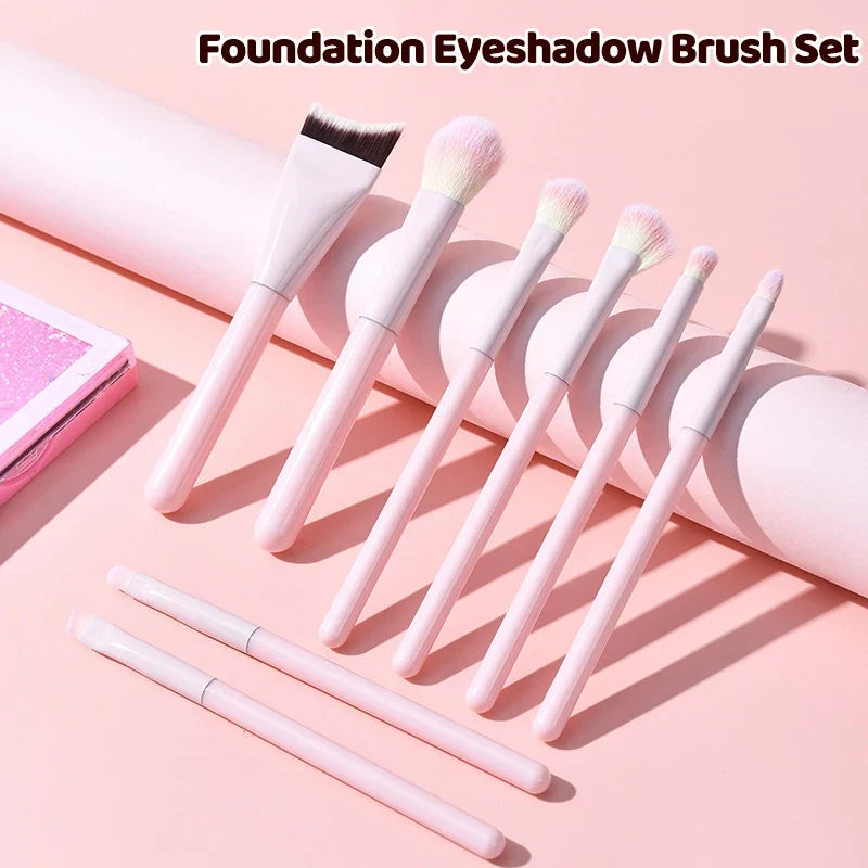 Makeup Brush Set 1–8 Pcs | Foundation, Blush & Eyeshadow