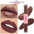 2-in-1 Matte Mirror Lip Gloss – Vegan Long-Lasting Lipstick