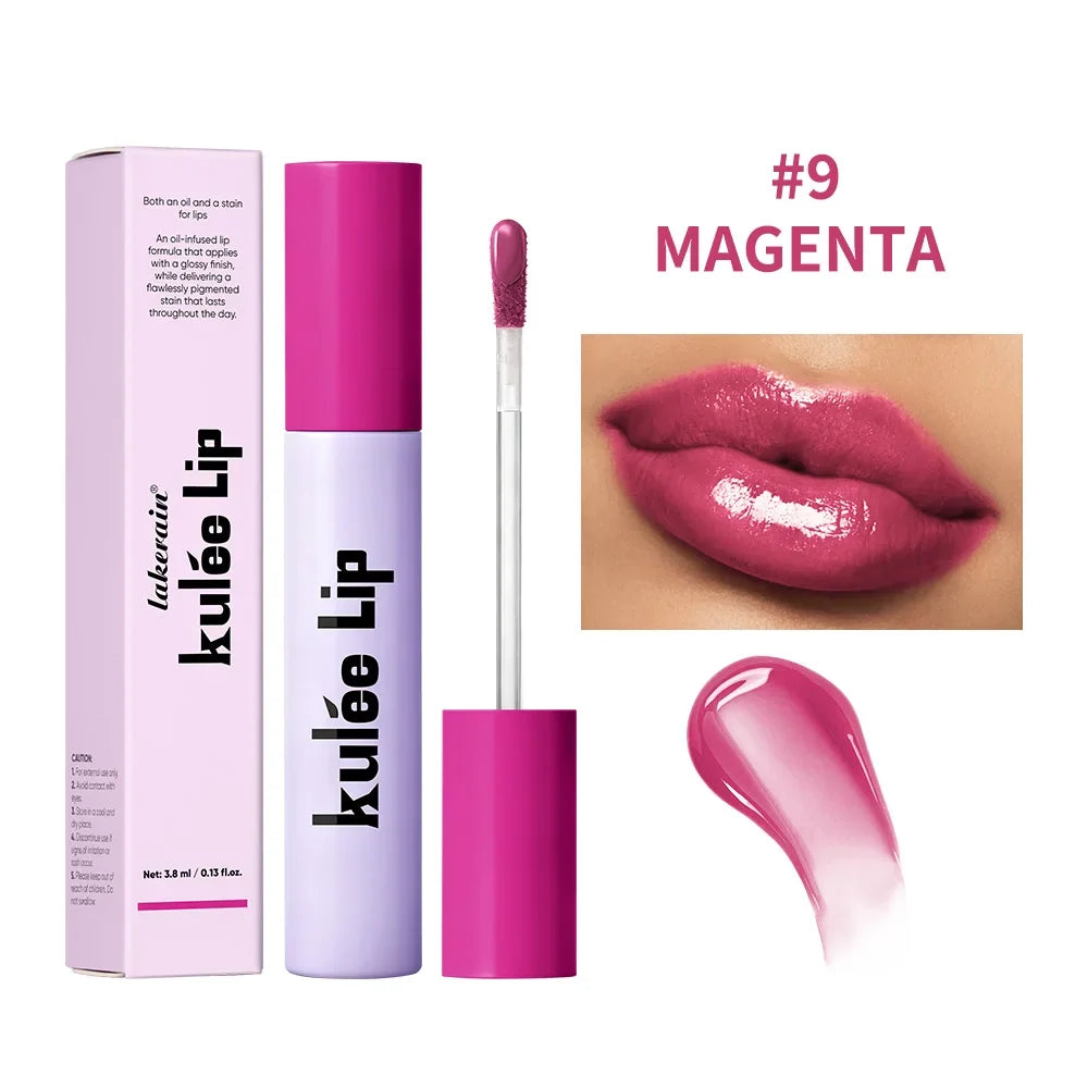 Kulfée 2-in-1 Lip Oil Gloss Stain – Hydrating & Long-Lasting