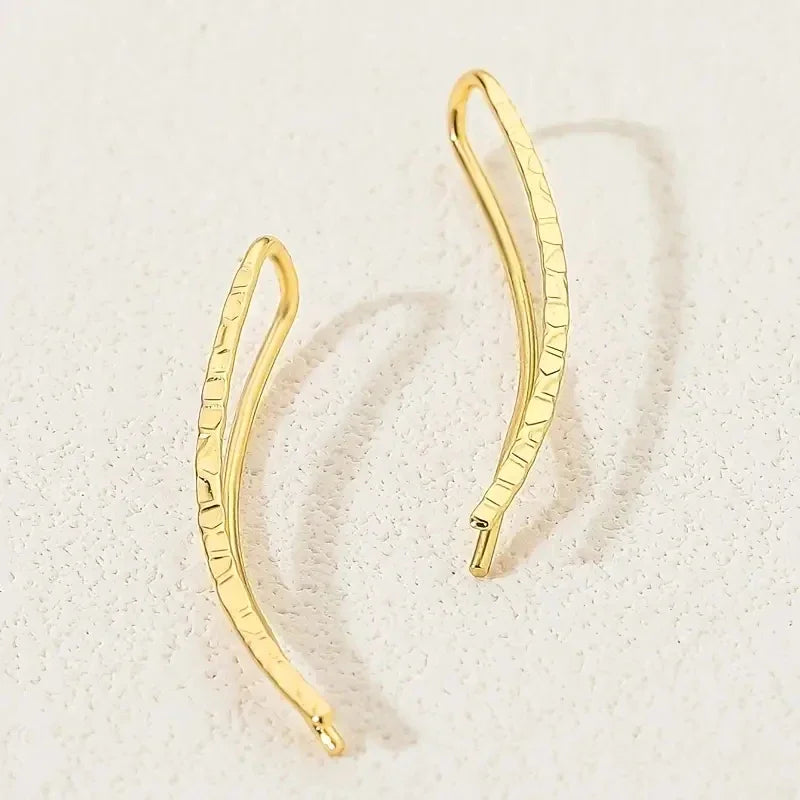 Huitan Geometric Drop Hook Earrings – Women's Fashion Jewelry