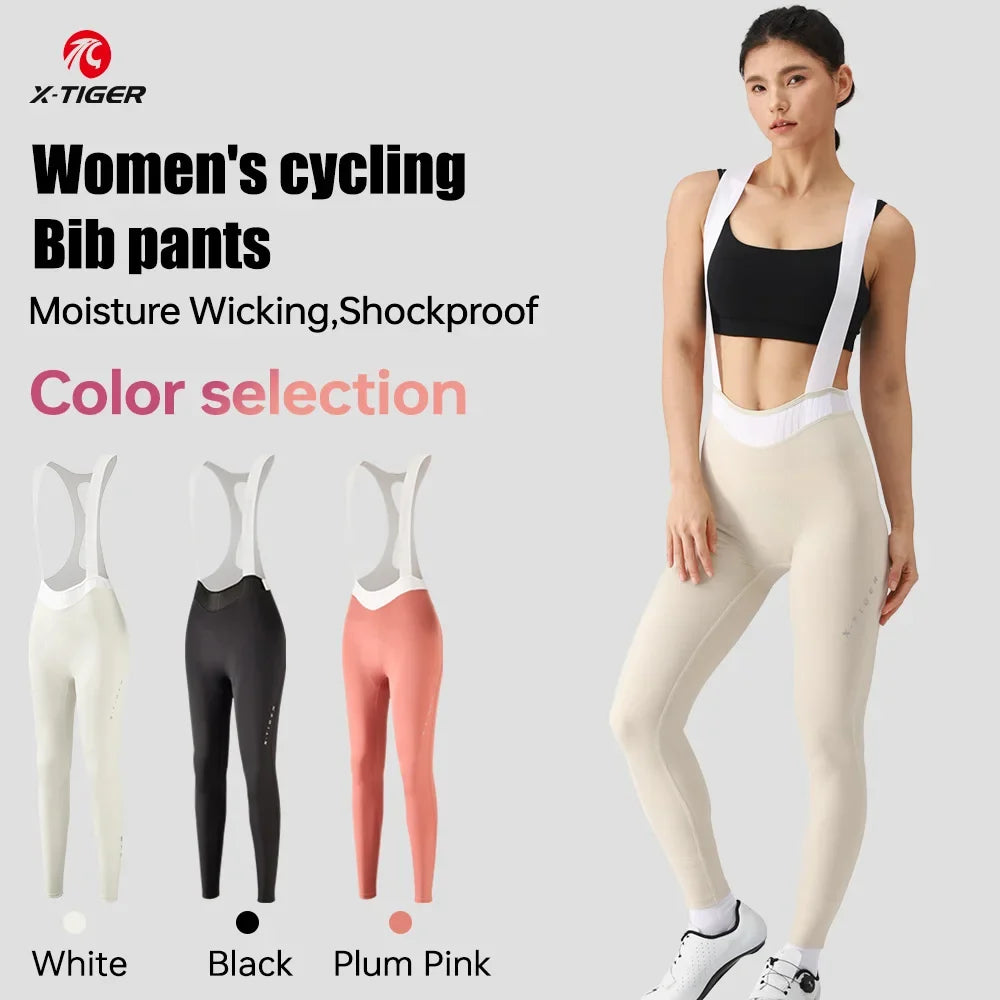 X-TIGER Women's Cycling Bib Pants – MTB Road Bike Tights