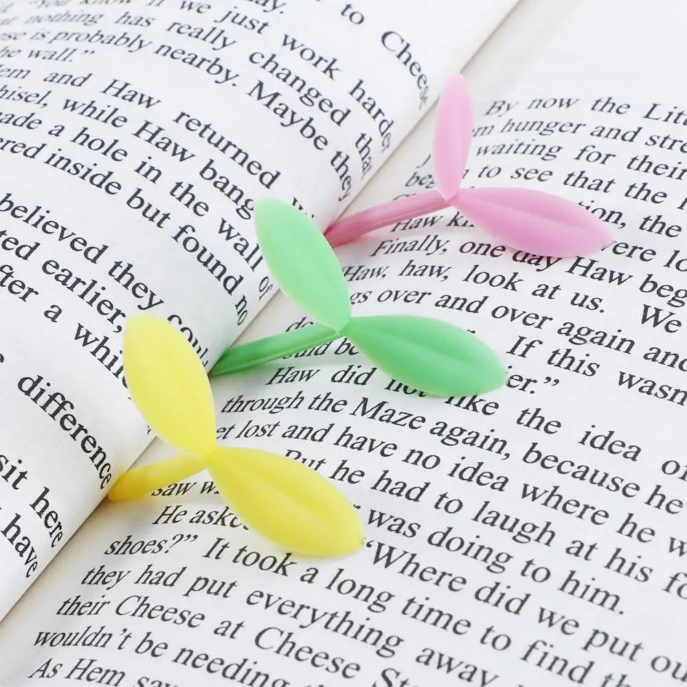 Silicone Grass Bud Bookmark – Cute Green Sprout Page Marker