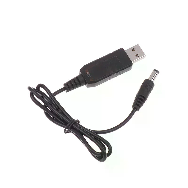 USB 5V 21V Boost Charging Cable Power Line DC Interface Lithium