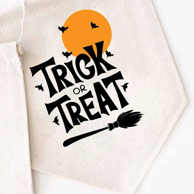 Trick or Treat Halloween Canvas Banner Wall Hanging Décor